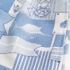 Mid-Thigh Seersucker Volley Swim Trunks