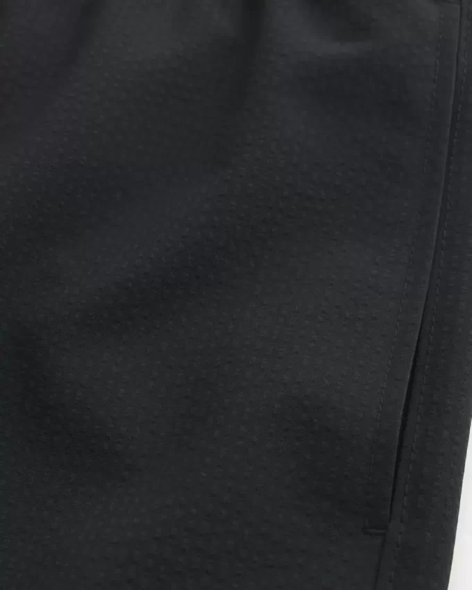 Mid-Thigh Seersucker Volley Swim Trunks