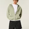 Mid-Thigh Twill Pull-On Shorts