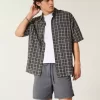 Mid-Thigh Twill Pull-On Shorts