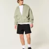Mid-Thigh Twill Pull-On Shorts