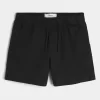 Mid-Thigh Twill Pull-On Shorts