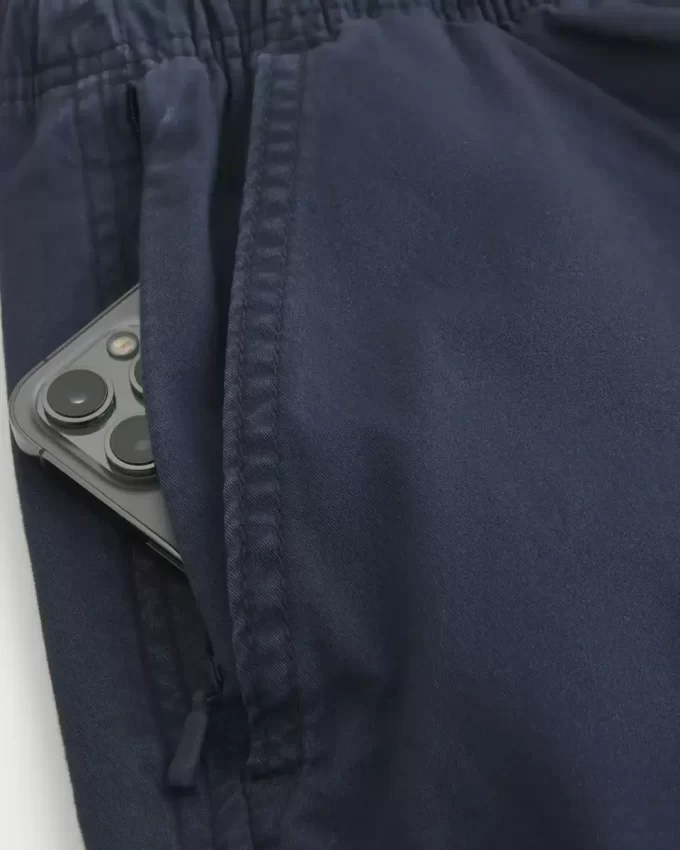 Mid-Thigh Twill Pull-On Shorts
