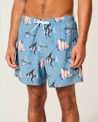Mid-Thigh Volley Swim Trunks