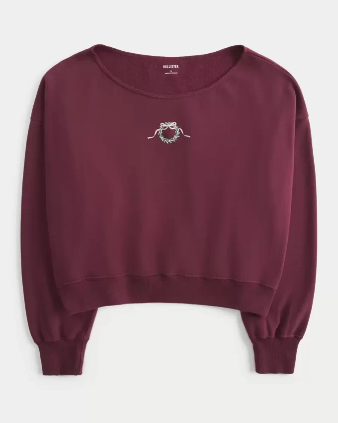 Mini Wreath Graphic Sweatshirt Mini Wreath Graphic Sweatshirt