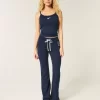 Number Graphic Bootcut Sweatpants