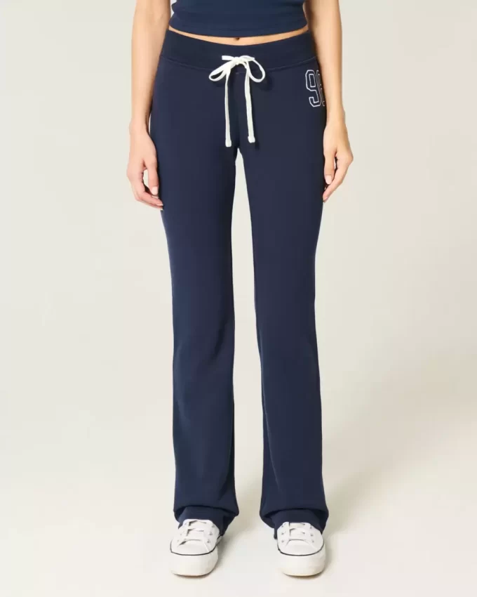 Number Graphic Bootcut Sweatpants