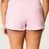 Number Graphic Mini Fleece Shorts