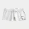 Number Graphic Mini Fleece Shorts