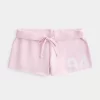 Number Graphic Mini Fleece Shorts