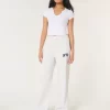 NYC Graphic Fleece Wide-Leg Pants