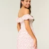 Off-the-Shoulder A-Line Ruffle Mini Dress