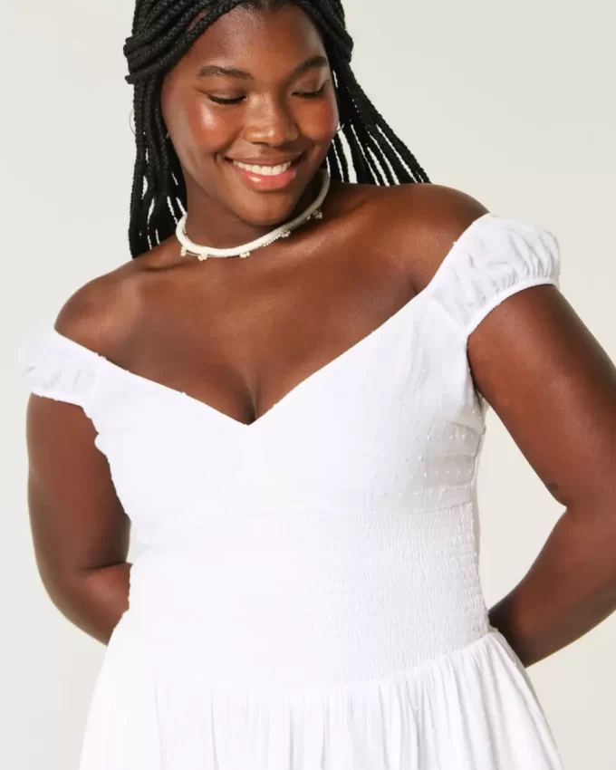 Off-the-Shoulder Asymmetrical Hem Mini Dress