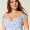 Off-the-Shoulder Asymmetrical Hem Mini Dress