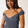 Off-the-Shoulder Asymmetrical Hem Mini Dress