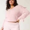 Off-the-Shoulder Bow Applique Sweater Off-the-Shoulder Bow Applique Sweater