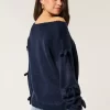 Off-the-Shoulder Bow Applique Sweater Off-the-Shoulder Bow Applique Sweater