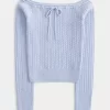 Off-the-Shoulder Cable-Knit Sweater Off-the-Shoulder Cable-Knit Sweater