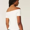Off-the-Shoulder Cutesy Graphic Tee Off-the-Shoulder Cutesy Graphic Tee