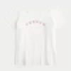 Off-the-Shoulder Cutesy Graphic Tee Off-the-Shoulder Cutesy Graphic Tee