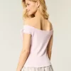 Off-the-Shoulder Tie Sleeve Top Off-the-Shoulder Tie Sleeve Top