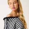 Off-the-Shoulder Tie Sweatshirt Off-the-Shoulder Tie Sweatshirt