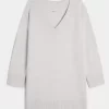 On/Off the shoulder Jersey Sweater Dress
