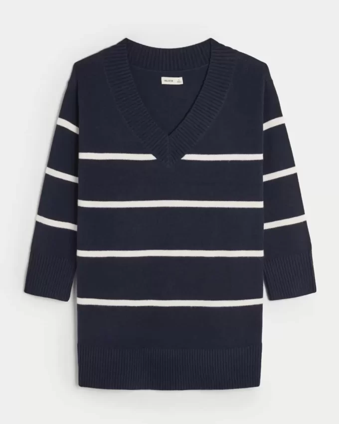 On/Off the shoulder Jersey Sweater Dress