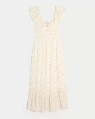 On/Off-the-Shoulder Maxi Dress