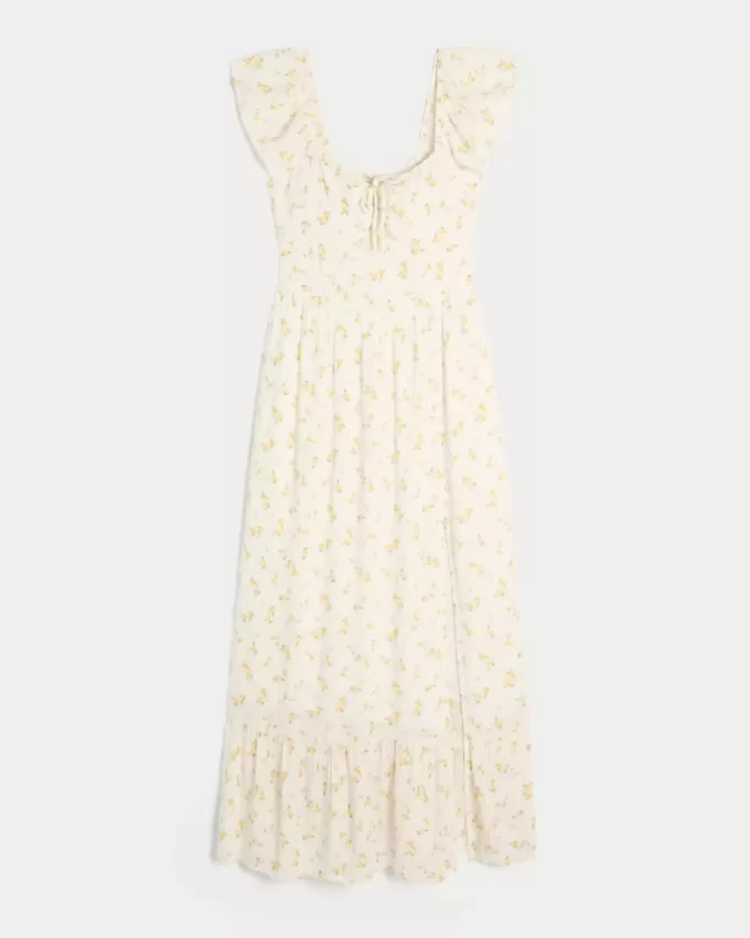 On/Off-the-Shoulder Maxi Dress