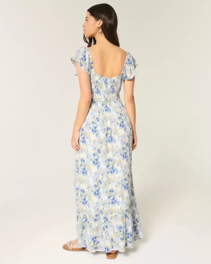 On/Off-the-Shoulder Maxi Dress