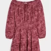 On/Off-the-Shoulder Woven Dress