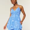 Open-Back Babydoll Romper