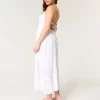 Open Back Halter Maxi Dress