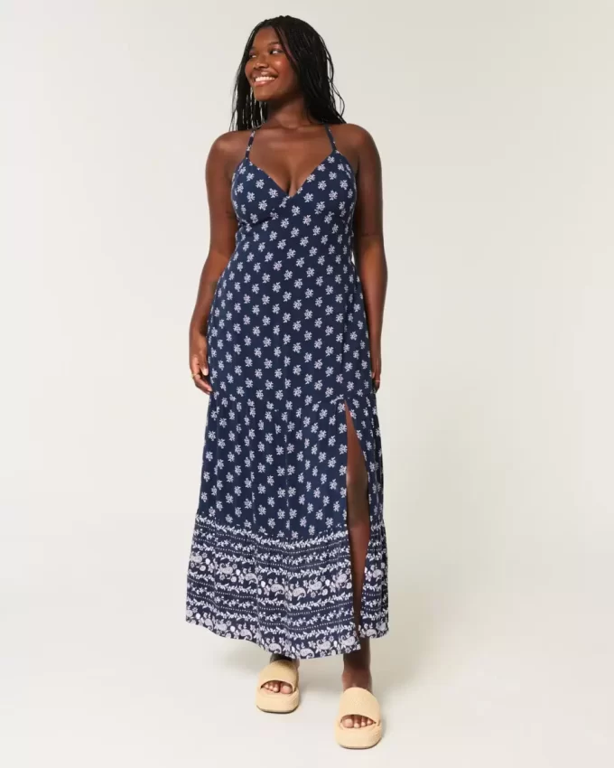 Open Back Maxi Dress