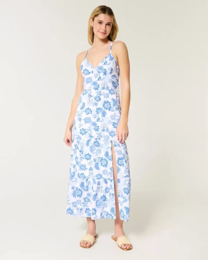 Open Back Maxi Dress