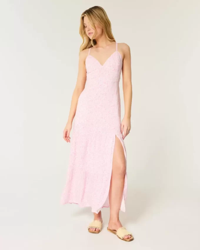 Open Back Maxi Dress