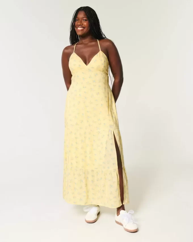 Open Back Maxi Dress