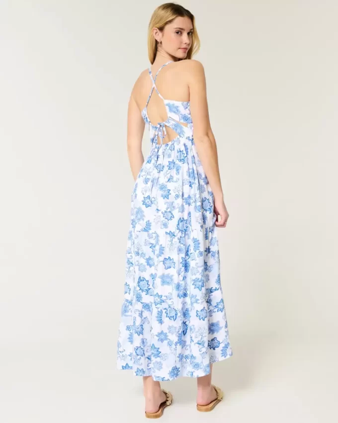 Open Back Maxi Dress