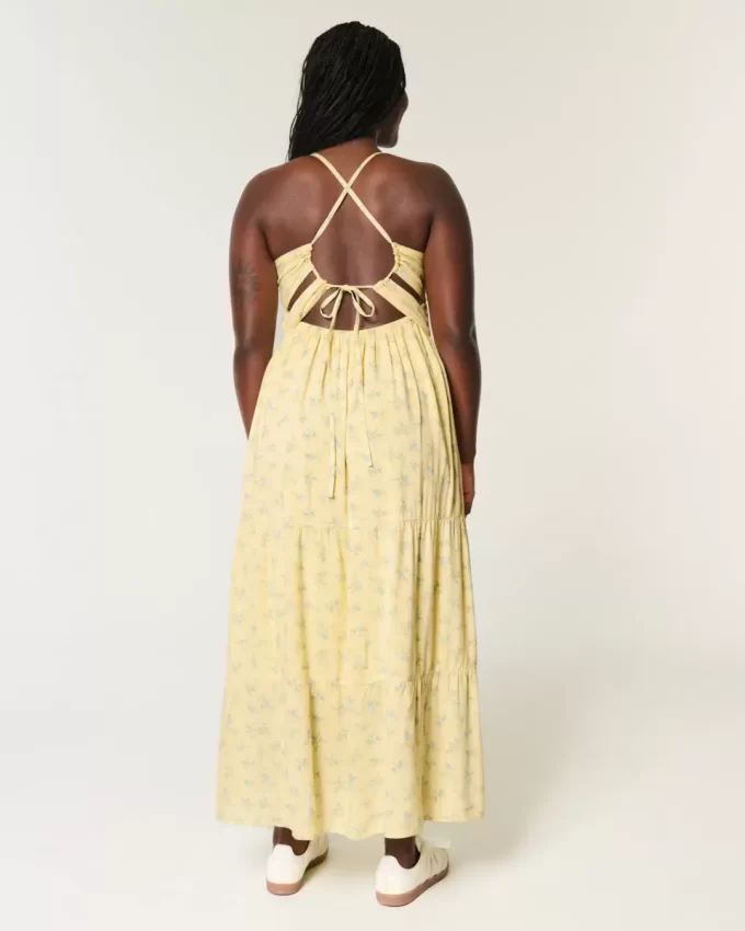 Open Back Maxi Dress
