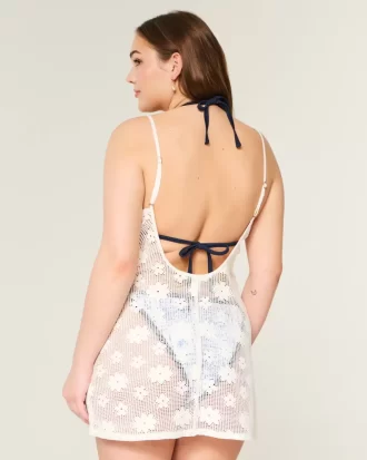 Open-Stitch Cover Up Dress