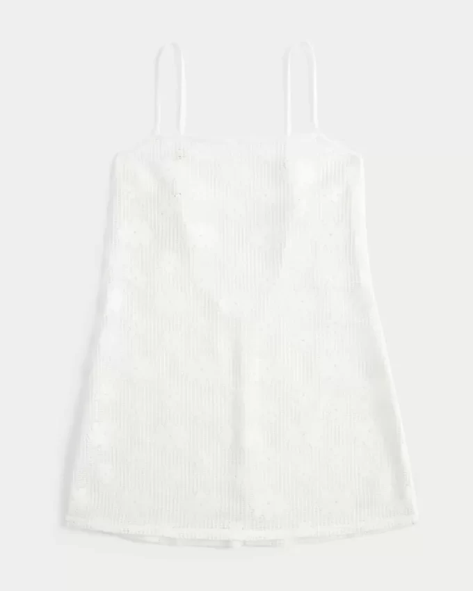 Open-Stitch Cover Up Dress