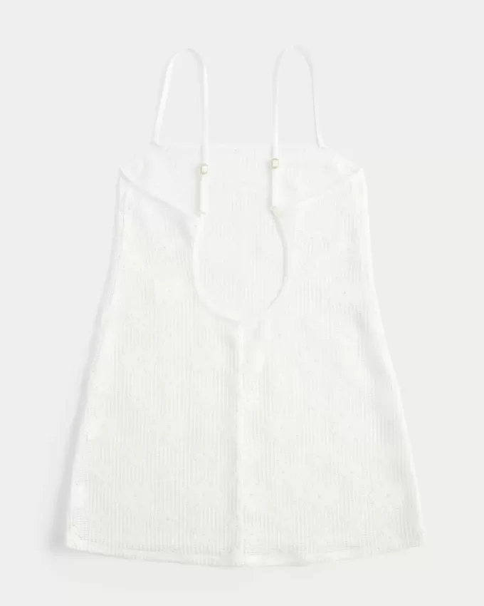 Open-Stitch Cover Up Dress