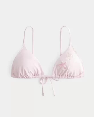 Over-the-Shoulder Beaded Triangle Bikini Top