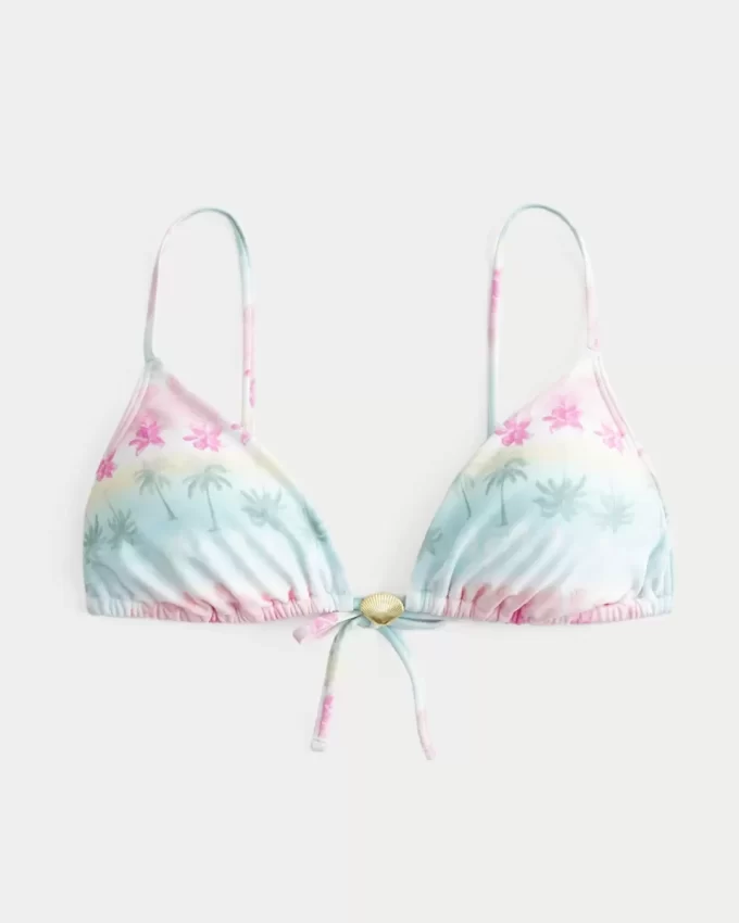 Over-the-Shoulder Charm Triangle Bikini Top