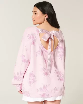 Oversized Back Bow Sweatshirt