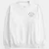 Oversized Class of 2025 Grad Graphic Crew Sweatshirt