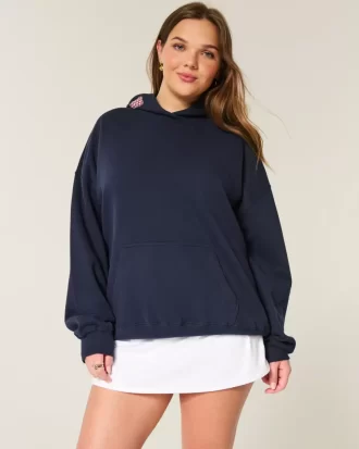 Oversized Fruit Graphic Hoodie
