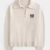 Oversized Half-Zip Graphic Sweater Oversized Half-Zip Graphic Sweater