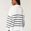 Oversized Half-Zip Graphic Sweater Oversized Half-Zip Graphic Sweater